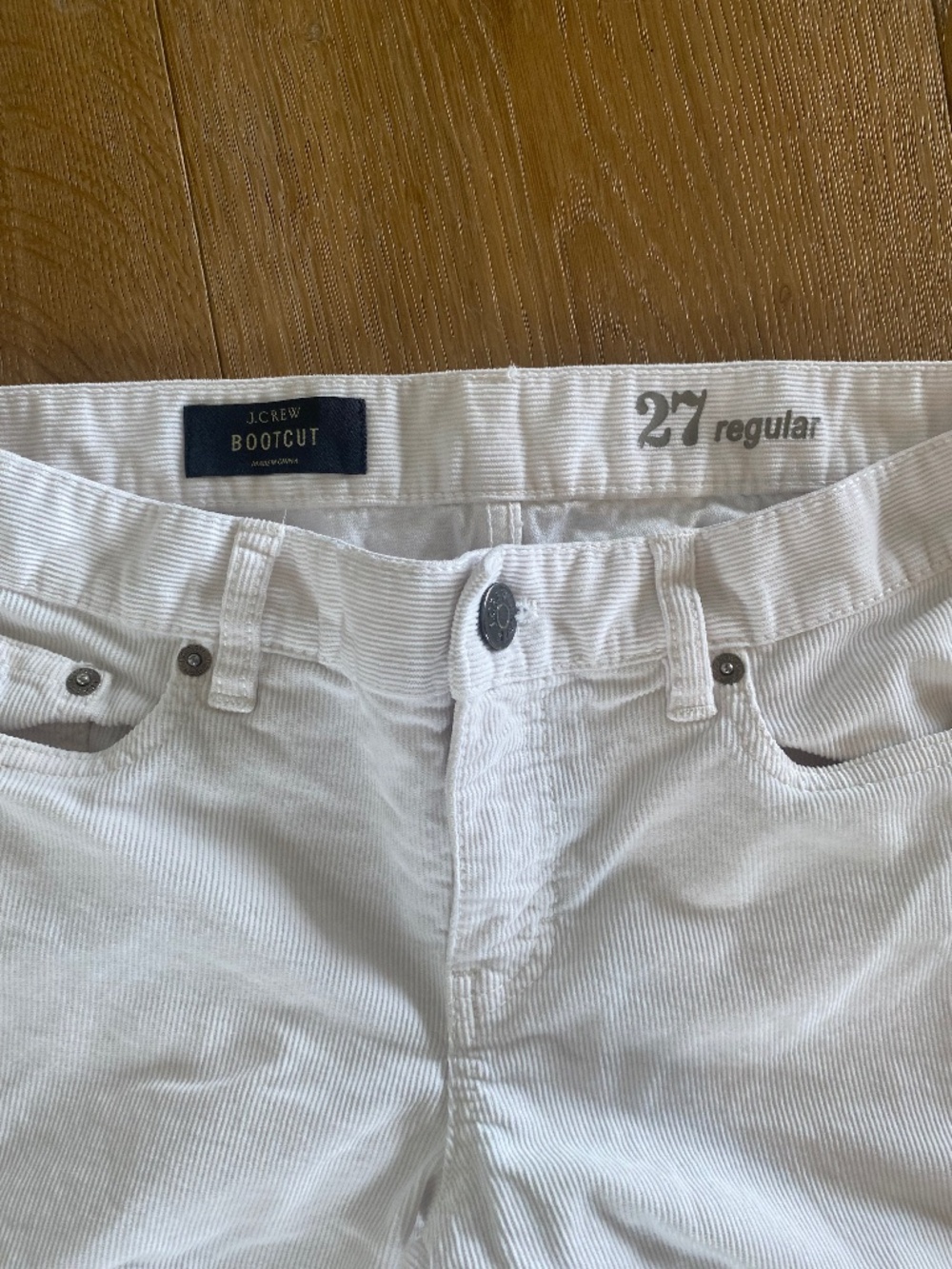 J Crew Bootcut Corduroy Pants Women 27R  Low Rise